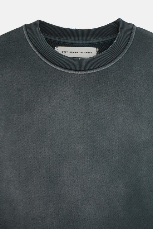 RIPPED RELAXED CREWNECK SWEATER